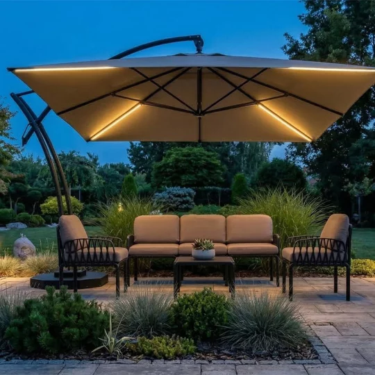 Parasol ogrodowy IBIZA QUATTRO 3,5m - Zdjęcie 5