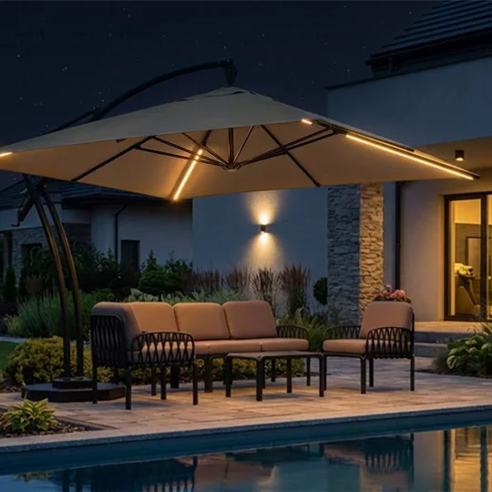 Parasol ogrodowy IBIZA QUATTRO 3,5m - Zdjęcie 6