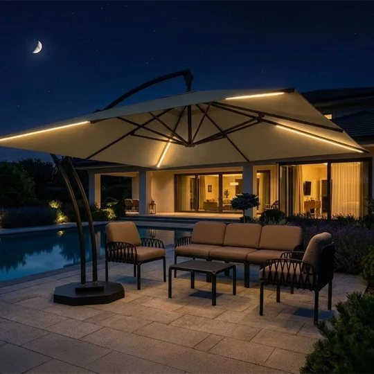 Parasol ogrodowy IBIZA QUATTRO 3,5m - Zdjęcie 7