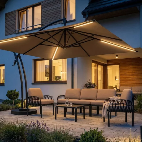 Parasol ogrodowy IBIZA QUATTRO 3,5m - Zdjęcie 8