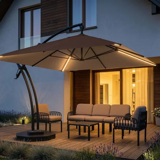Parasol ogrodowy IBIZA QUATTRO 3,5m - Zdjęcie 4