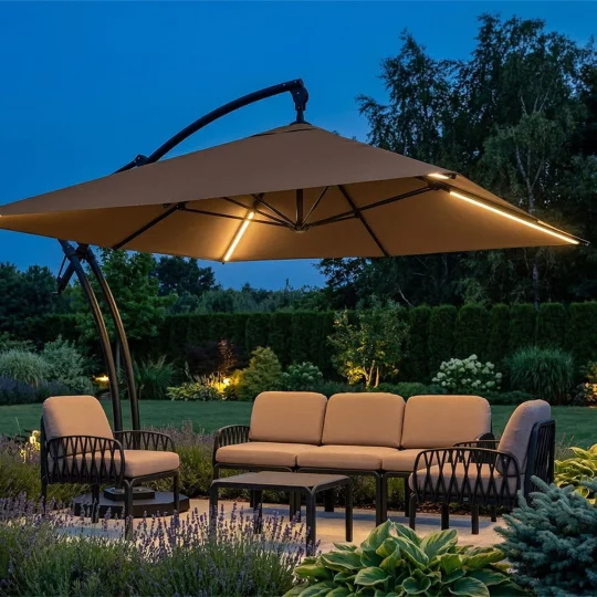 Parasol ogrodowy IBIZA QUATTRO 3,5m - Zdjęcie 5