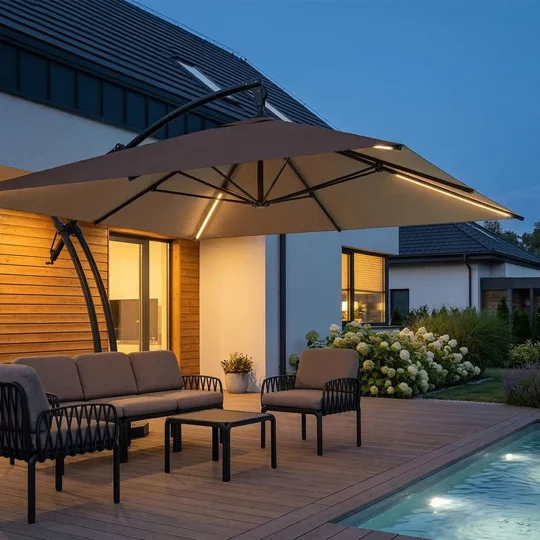 Parasol ogrodowy IBIZA QUATTRO 3,5m - Zdjęcie 6