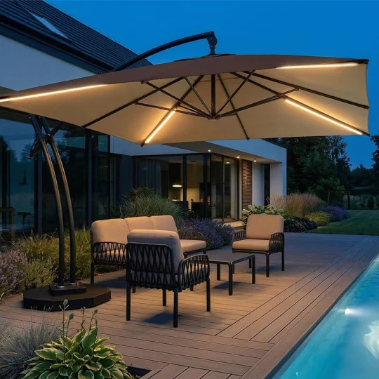 Parasol ogrodowy IBIZA QUATTRO 3,5m - Zdjęcie 8
