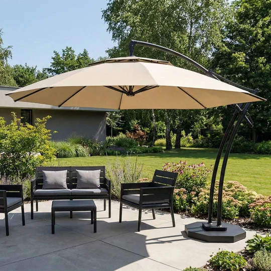 Parasol ogrodowy IBIZA fi 4,2m - Zdjęcie 5