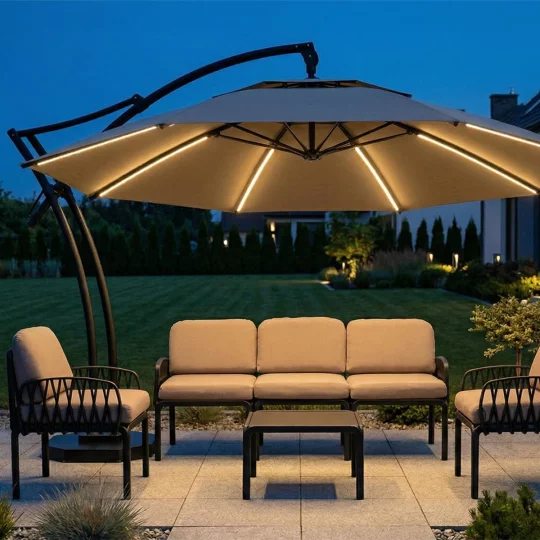 Parasol ogrodowy IBIZA fi 4,2m - Zdjęcie 4
