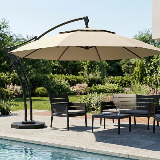 Parasol ogrodowy IBIZA fi 4,2m - Zdjęcie 3