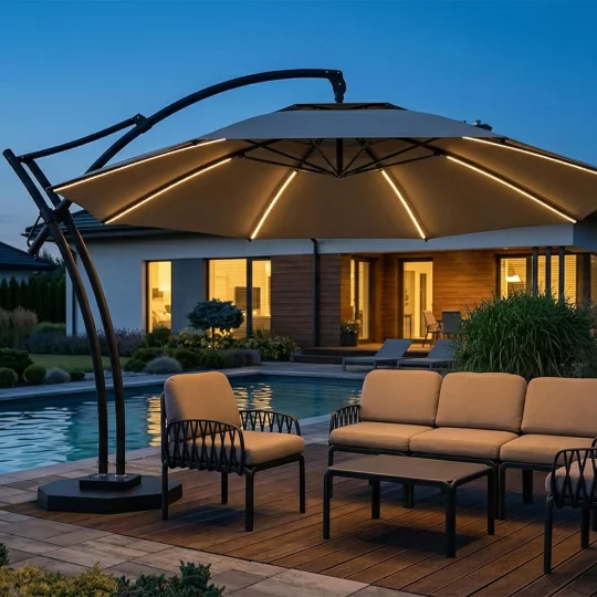 Parasol ogrodowy IBIZA fi 4,2m - Zdjęcie 5
