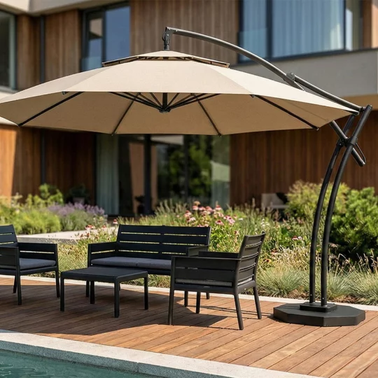 Parasol ogrodowy IBIZA fi 4,2m - Zdjęcie 7