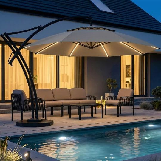 Parasol ogrodowy IBIZA fi 4,2m - Zdjęcie 6