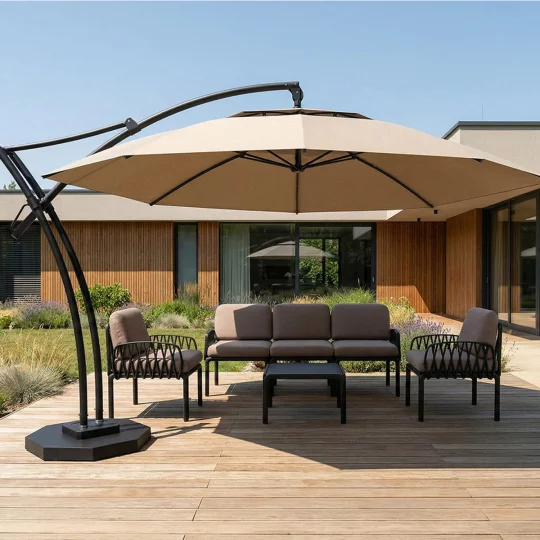 Parasol ogrodowy IBIZA fi 4,2m - Zdjęcie 6