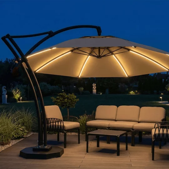 Parasol ogrodowy IBIZA fi 4,2m - Zdjęcie 8