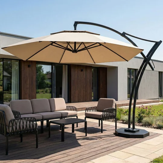 Parasol ogrodowy IBIZA fi 4,2m - Zdjęcie 8