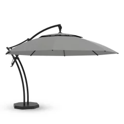 Parasol ogrodowy IBIZA fi 4,2m Szary