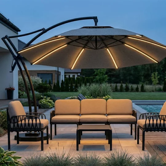 Parasol ogrodowy IBIZA fi 4,2m - Zdjęcie 3
