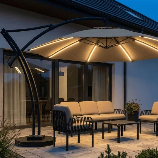 Parasol ogrodowy IBIZA fi 4,2m - Zdjęcie 5