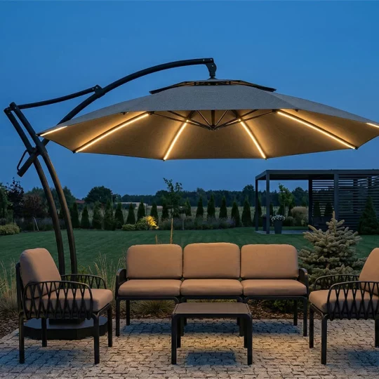 Parasol ogrodowy IBIZA fi 4,2m - Zdjęcie 8