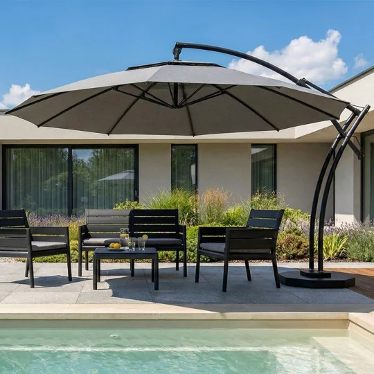 Parasol ogrodowy IBIZA fi 4,2m - Zdjęcie 5
