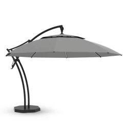 Parasol ogrodowy IBIZA fi 4,2m Szary