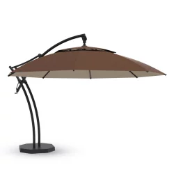 Parasol ogrodowy IBIZA fi 4,2m Brązowy