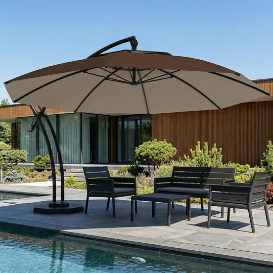 Parasol ogrodowy IBIZA fi 4,2m - Zdjęcie 7
