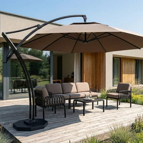 Parasol ogrodowy IBIZA fi 4,2m - Zdjęcie 5