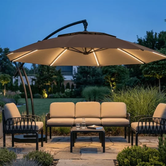 Parasol ogrodowy IBIZA fi 4,2m - Zdjęcie 6