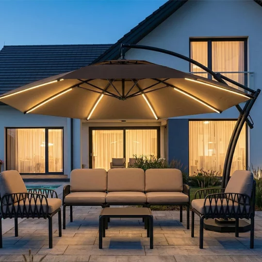 Parasol ogrodowy IBIZA fi 4,2m - Zdjęcie 8