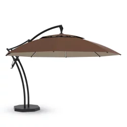 Parasol ogrodowy IBIZA fi 4,2m Brązowy