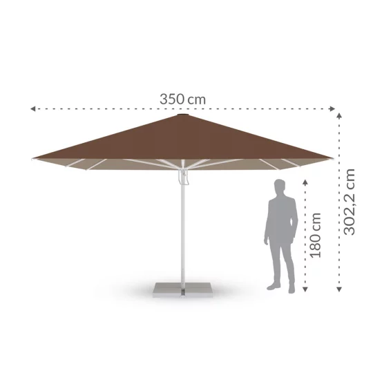 Parasol ogrodowy BARBADOS 3,5m - Zdjęcie 2