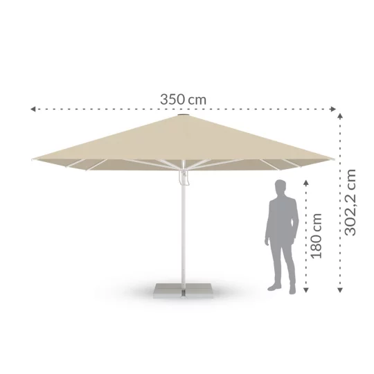 Parasol ogrodowy BARBADOS 3,5m - Zdjęcie 2