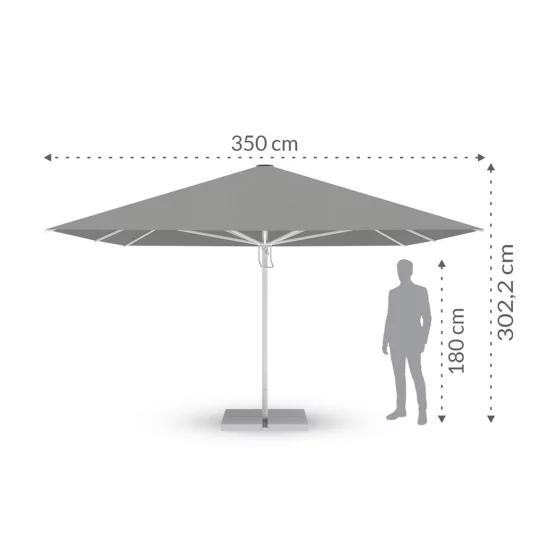 Parasol ogrodowy BARBADOS 3,5m - Zdjęcie 2
