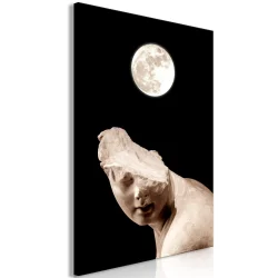 Obraz - Księżyc i posąg (1-częściowy) pionowy