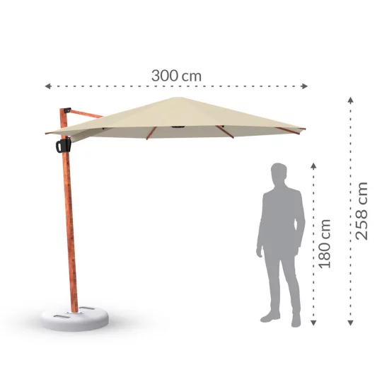 Parasol ogrodowy Balerina 3m - Zdjęcie 2
