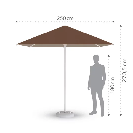 Parasol ogrodowy BARBADOS 2,5m - Zdjęcie 2