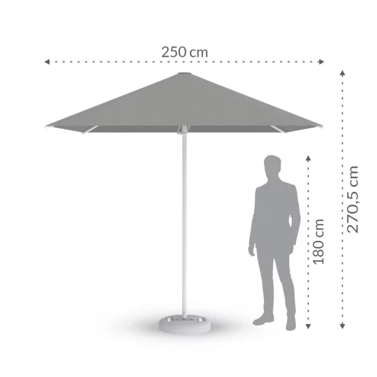 Parasol ogrodowy BARBADOS 2,5m - Zdjęcie 2
