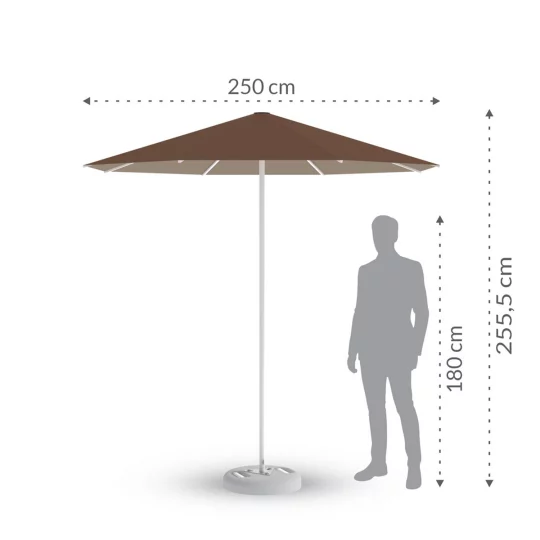 Parasol ogrodowy RODOS fi 2,5m - Zdjęcie 2