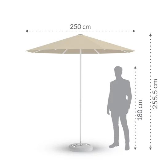 Parasol ogrodowy RODOS fi 2,5m - Zdjęcie 2
