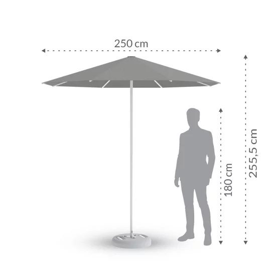 Parasol ogrodowy RODOS fi 2,5m - Zdjęcie 2
