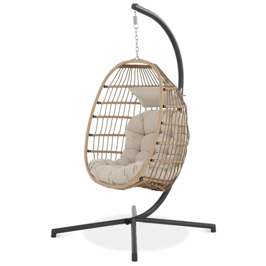 Fotel wiszący HARMONY BEIGE - Zdjęcie 4