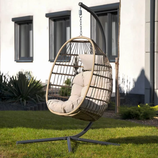 Fotel wiszący HARMONY BEIGE - Zdjęcie 7