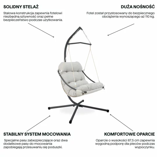 Fotel wiszący ORINOKO - Zdjęcie 4