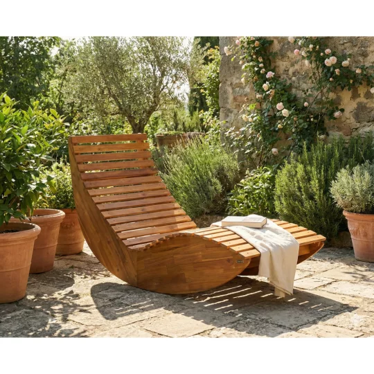 Leżak PALAWAN ACACIA WOOD - Zdjęcie 3