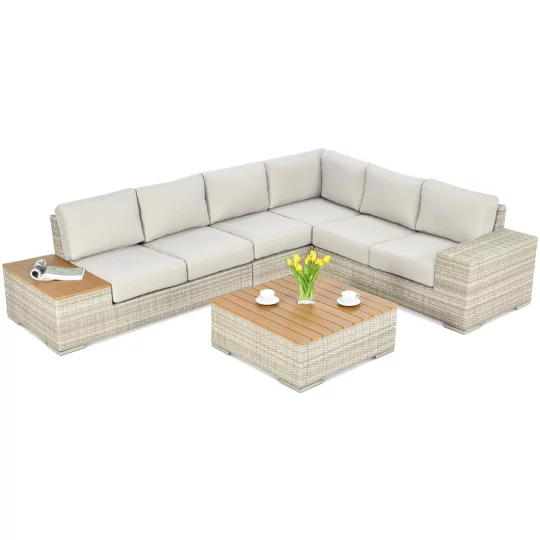 Narożnik AVOCADO WOOD BEIGE - Zdjęcie 3