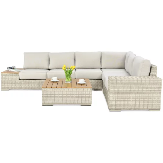 Narożnik AVOCADO WOOD BEIGE - Zdjęcie 4