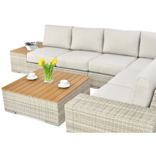 Narożnik AVOCADO WOOD BEIGE - Zdjęcie 5