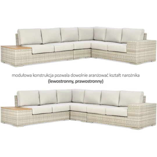 Narożnik AVOCADO WOOD BEIGE - Zdjęcie 6
