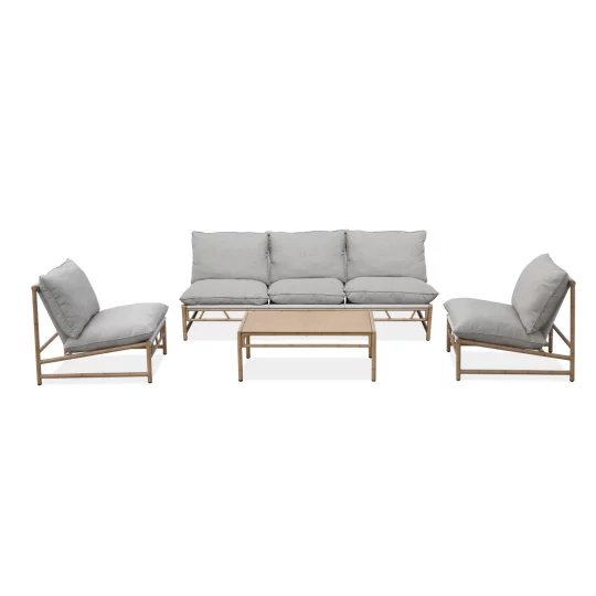 Zestaw MAKANI CAFFE MAX GREY/BEIGE