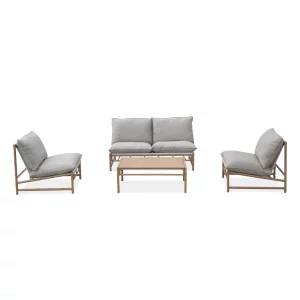 Zestaw MAKANI CAFFE GREY/BEIGE