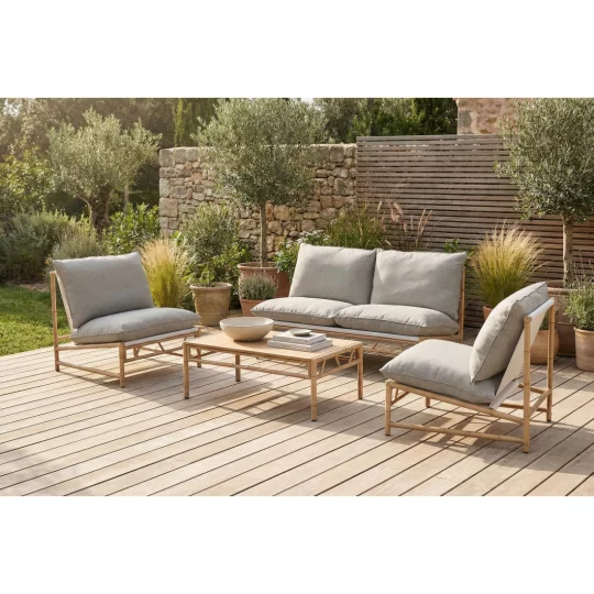 Zestaw MAKANI CAFFE GREY/BEIGE - Zdjęcie 3